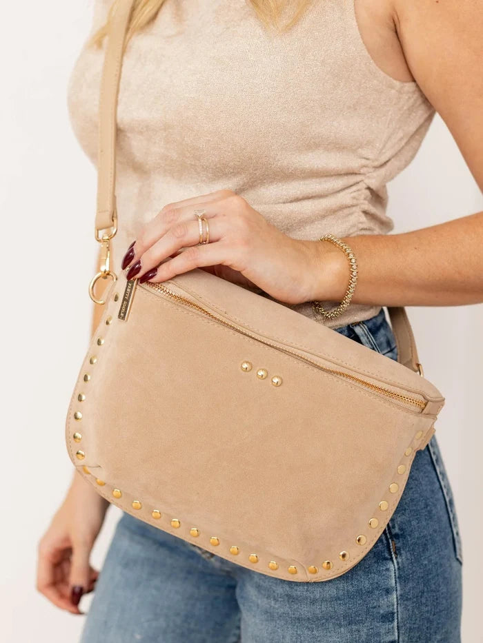 Sabrina Studded Suede Bum Bag