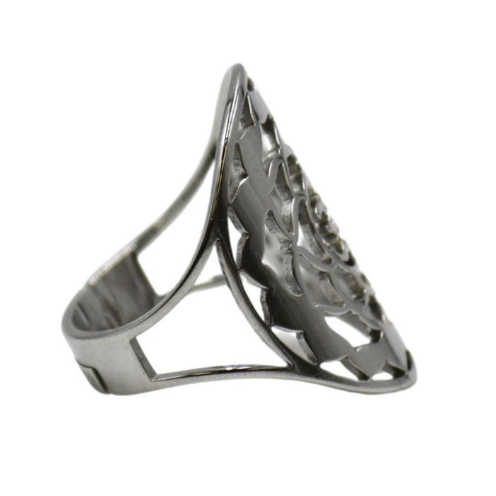 Sacred Geo Ring - OM Silver