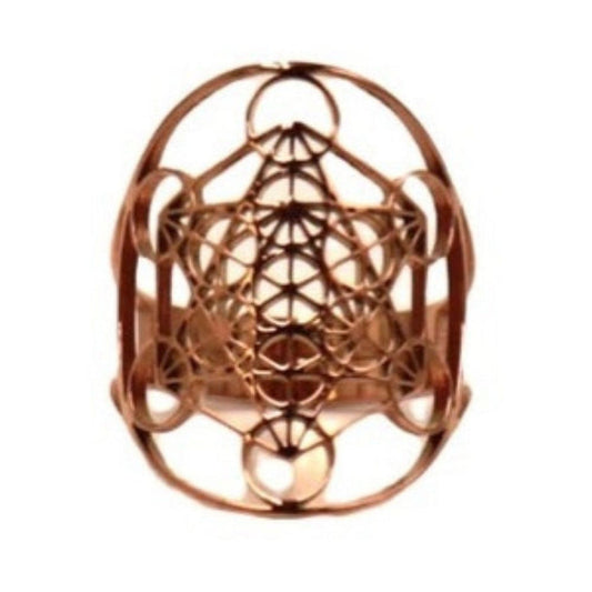 Sacred Geo Ring- Metatron “Rose Gold”
