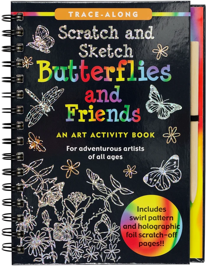 Scratch & Sketch - Butterflies and Friends
