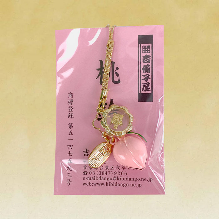 Sensoji Peach Bell Turning Fortune Golden Turtle