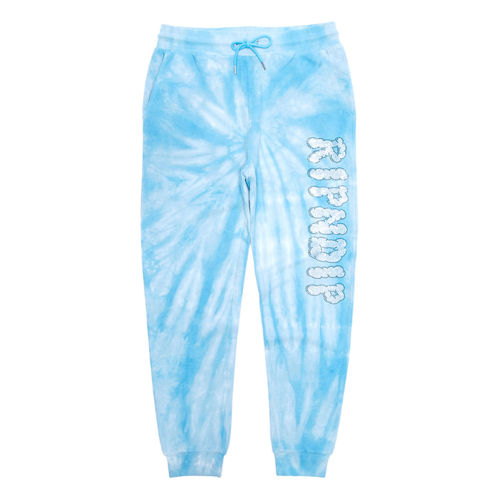 RIPNDIP Sent From Heaven Sweatpants (Light Blue Spiral Dye)