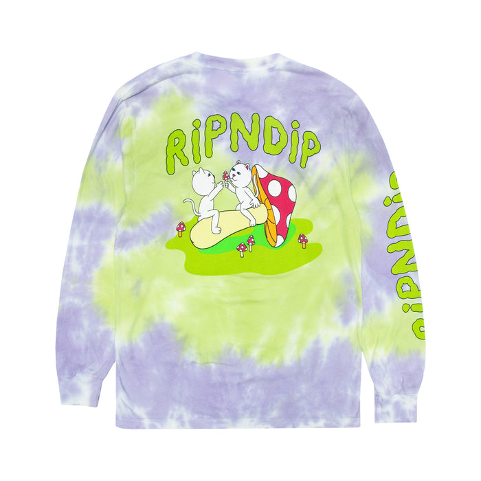 RIPNDIP Sharing Is Caring Long Sleeve (Neon/Lavender Dye)