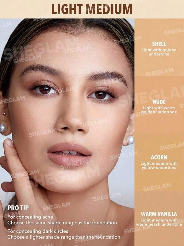 Sheglam Perfect Skin High Coverage Concealer 4.5g - Shell