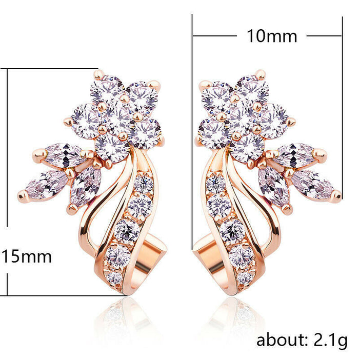 Silver Earrings "Cherry Flower"