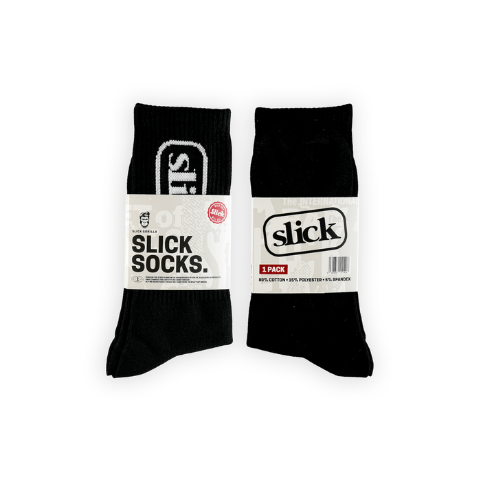 Slick Gorilla Black Slick Socks
