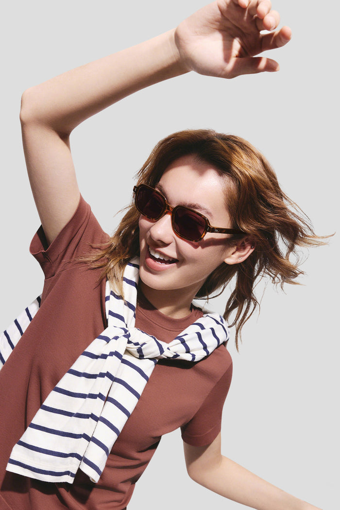 Small Square Frame Sunglasses UV 400 FD016/FD430
