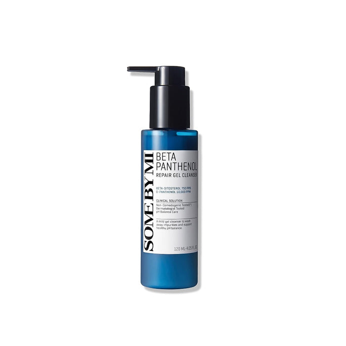 SOME BY MI Beta Panthenol Repair Gel Cleanser is a gentle, low-irritant cleanser formulated with 10,000 ppm Panthenol to protect and strengthen the skin barrier while soothing irritation. Enriched with fermented ingredients, amino acids, and Beta-Sitosterol, it deeply hydrates, repairs, and supports healthy skin. Plant extracts like Banana, Rose Water, and Melon add nourishment, while Gluconolactone (PHA) provides mild exfoliation. Perfect for sensitive, dry, or compromised skin that needs a ref