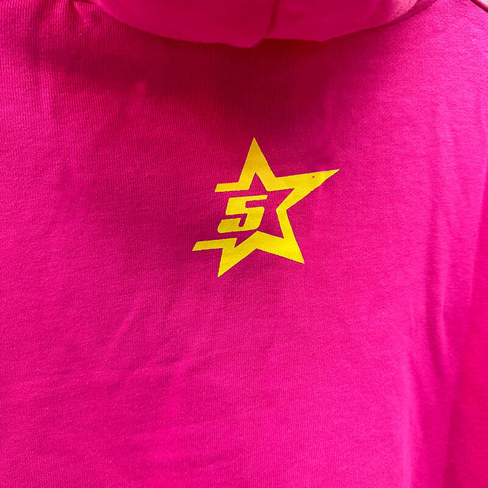 Sp5der Young Thug Punk Hoodie-Pink #142