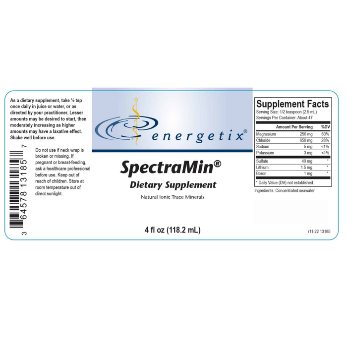 SpectraMin®, an ionic trace mineral complex, helps maintain the body’s mineral and electrolyte balance.
