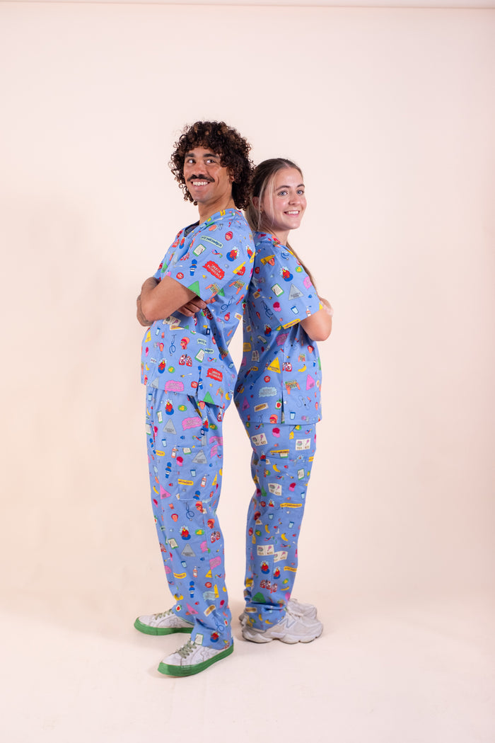 Speech Pathology  – Unisex Printed Scrub Top
