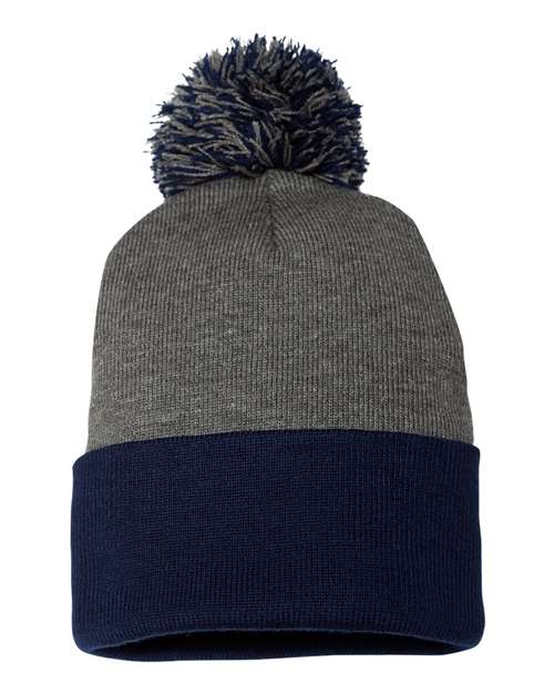 Dark Heather Grey/ Navy / One Size