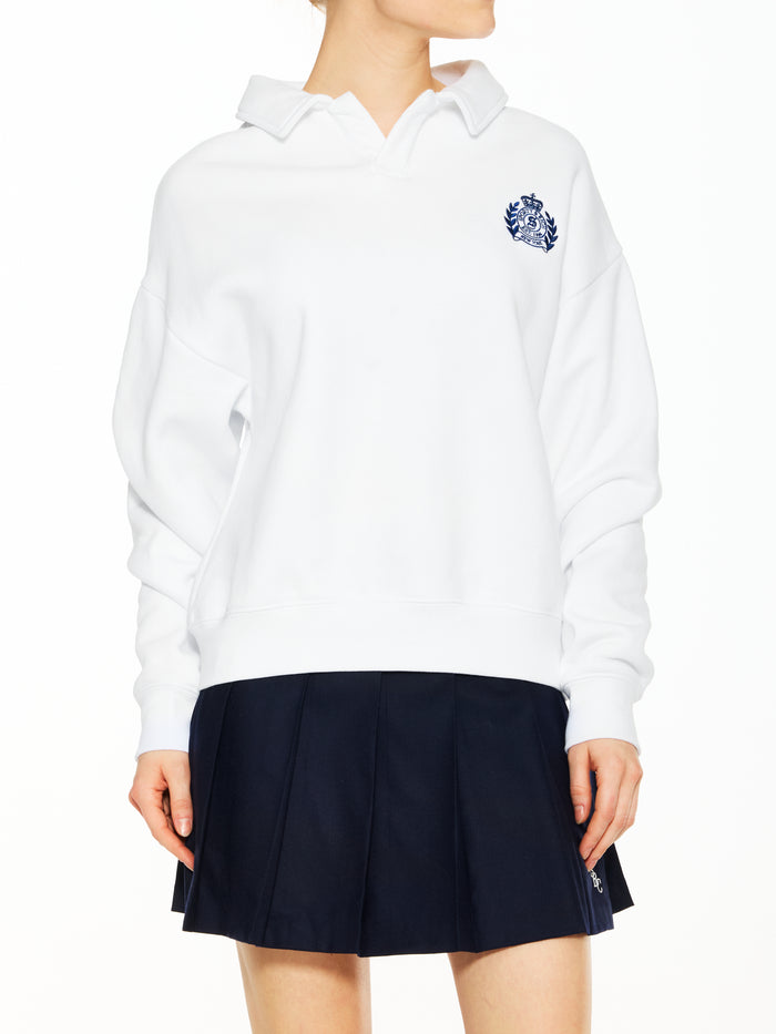 Sporty & Rich NY Crest Embroidered Polo