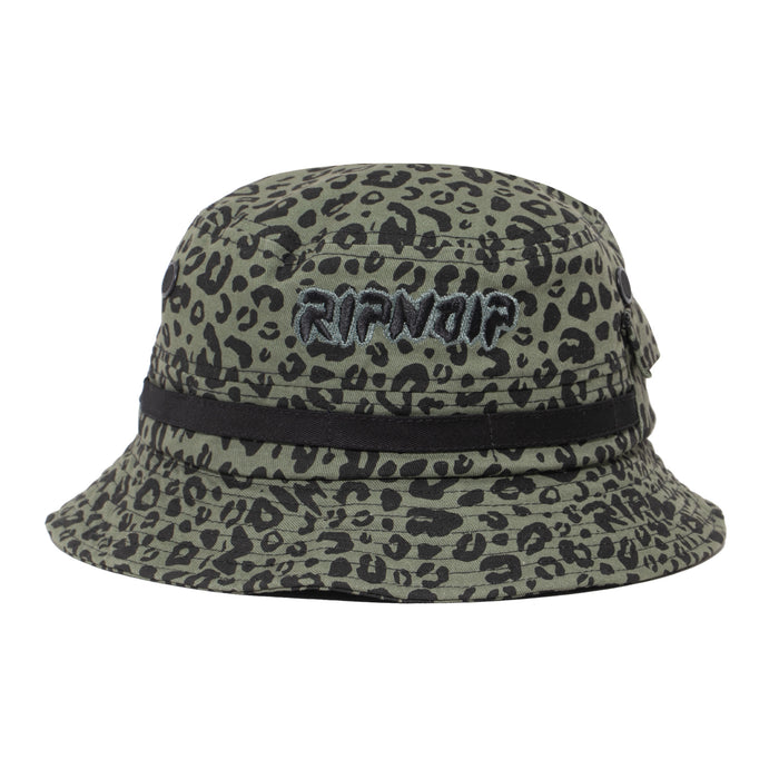 RIPNDIP Spotted Cotton Twill Bucket Hat (Olive)