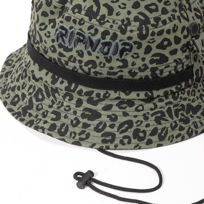 RIPNDIP Spotted Cotton Twill Bucket Hat (Olive)