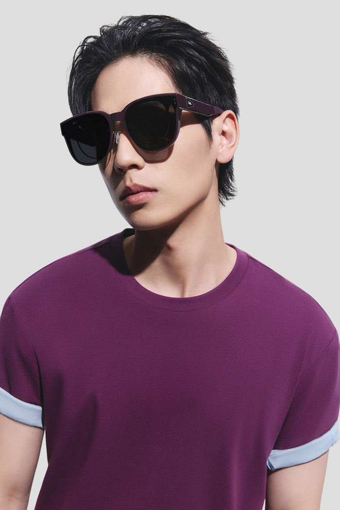 Square-Round Frame Prescription Fit-Over Sunglasses UV 400 FD008