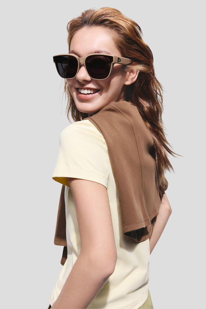 Square-Round Frame Prescription Fit-Over Sunglasses UV 400 FD013