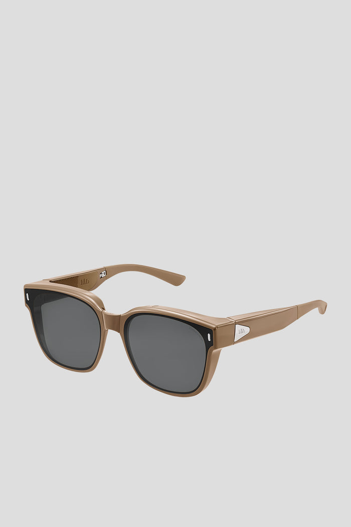 Square-Round Frame Prescription Fit-Over Sunglasses UV 400 FD013