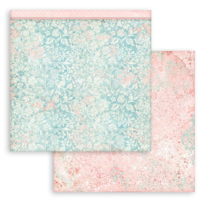 Stamperia Double-Sided Paper Pad 12"X12" - Sweet Winter Backgrounds