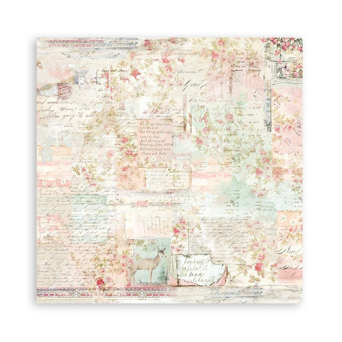 Stamperia Double-Sided Paper Pad 8"X8" - Backgrounds