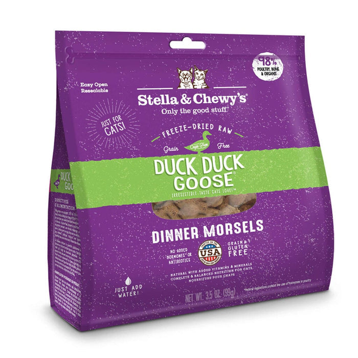 Stella & Chewy's Freeze-Dried Duck Duck Goose Cat Dinner Morsels