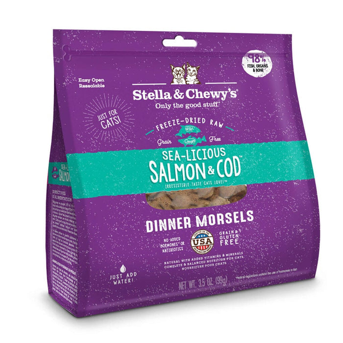 Stella & Chewy's Freeze-Dried Sea-Licious Salmon and Cod Cat Dinner Morsels