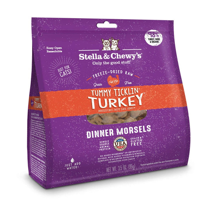 Stella & Chewy's Freeze-Dried Tummy Ticklin' Turkey Cat Dinner Morsels