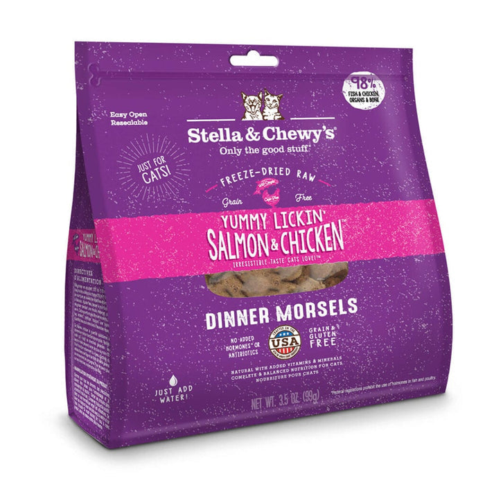Stella & Chewy's Freeze-Dried Yummy Lickin' Salmon and Chicken Cat Dinner Morsels