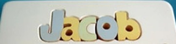 Stools-White Name Puzzle (Click to see more options)