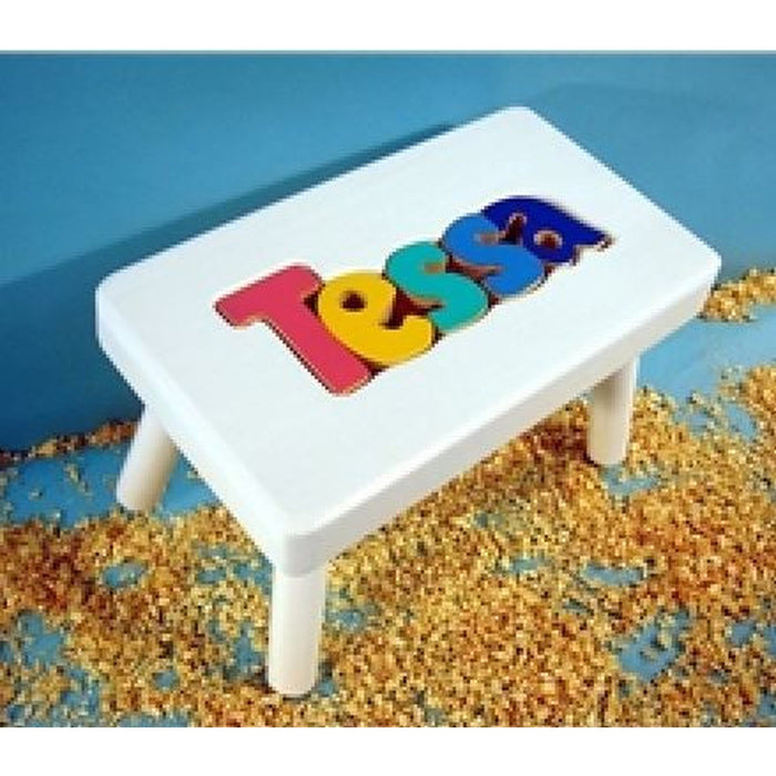 Stools-White Name Puzzle (Click to see more options)