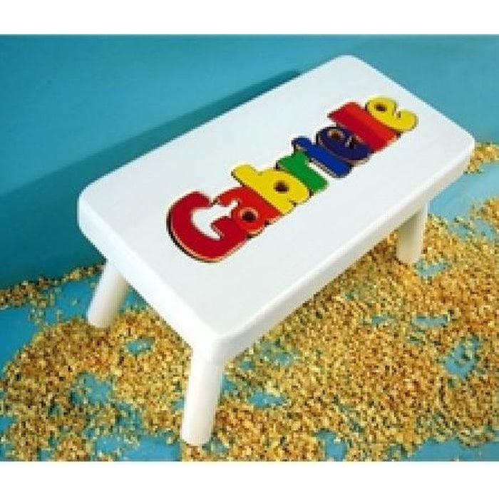 Stools-White Name Puzzle (Click to see more options)