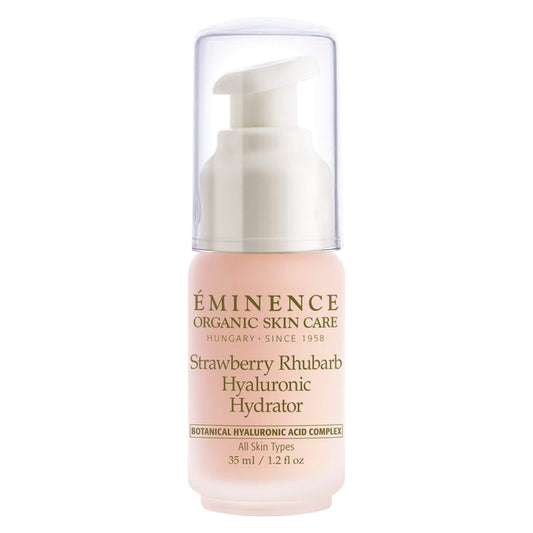 Pump Bottle of Eminence Strawberry Rhubarb Hyaluronic Hydrator - Limited Edition 35mL