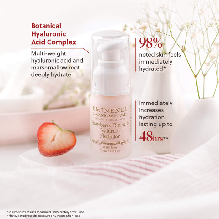 Eminence Strawberry Rhubarb Hyaluronic Hydrator - Limited Edition Information