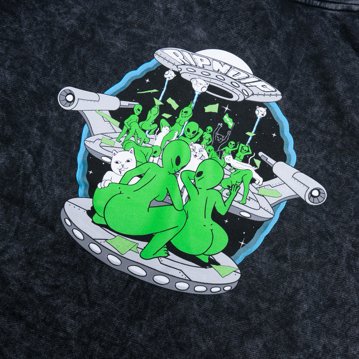 RIPNDIP Stripndip Hoodie (Black Mineral Wash)