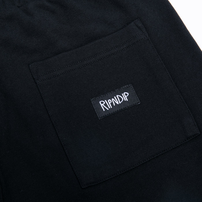 RIPNDIP Summer Revenge Rhinestone Sweatshorts (Black)