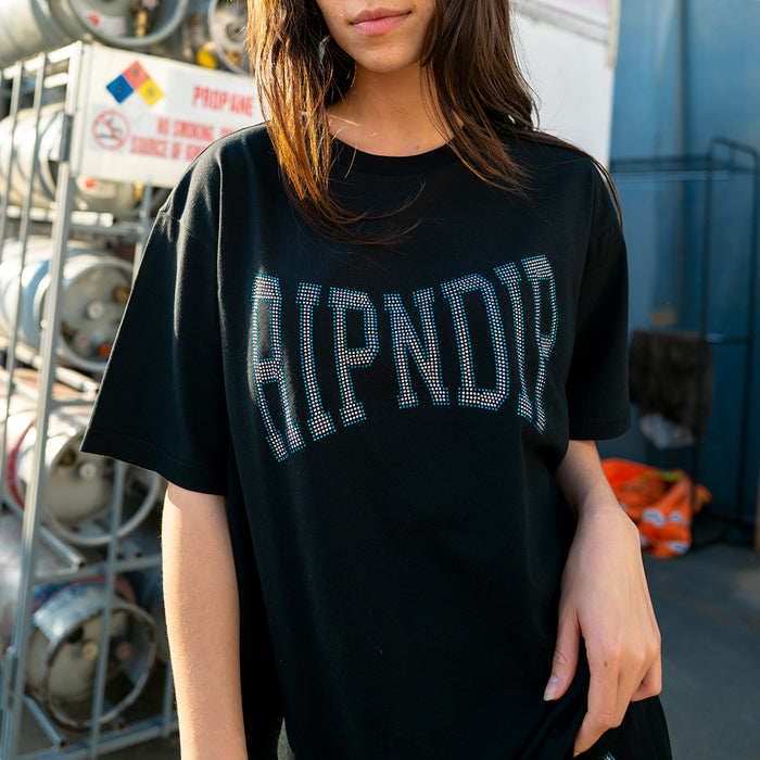 357363 Summer Revenge Rhinestone Tee (Black)