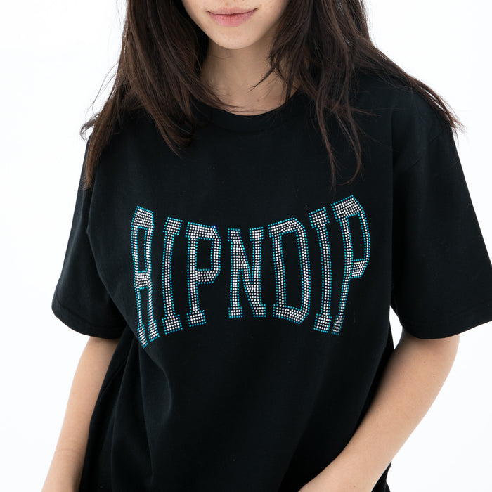 357363 Summer Revenge Rhinestone Tee (Black)