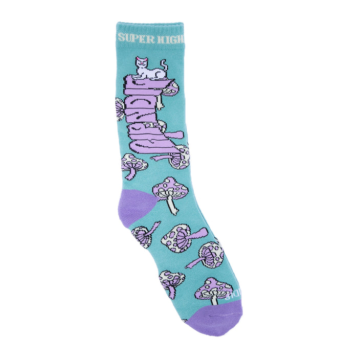 RIPNDIP Super Psychedelic Socks (Sage/Lavender)