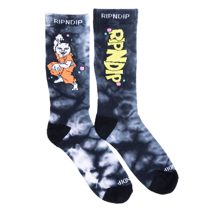 RIPNDIP Super Sanerm Socks (Black Lightning)