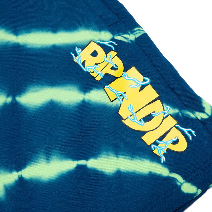 RIPNDIP Super Sanerm Sweatshorts (Navy/Neon Green Dye)