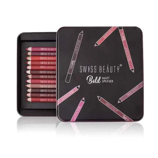 Swiss Beauty Bold Matt Lipliner 12Pcs Set