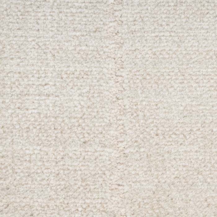 Tapis Avishek géométrique tissé à la machine en polyester/polypropylène, couleur crème/ivoire, 120 x 180 cm