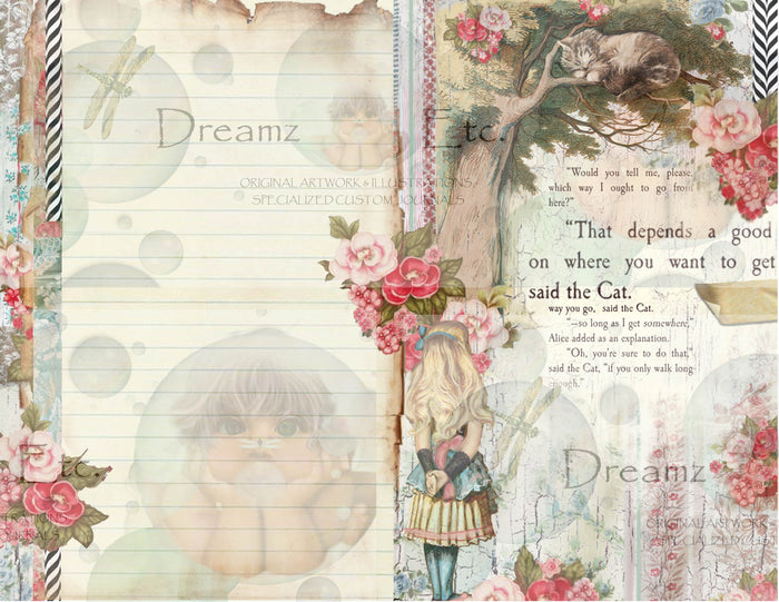 Tea Time Collage - Digital Journal Kit - Bundle Pack