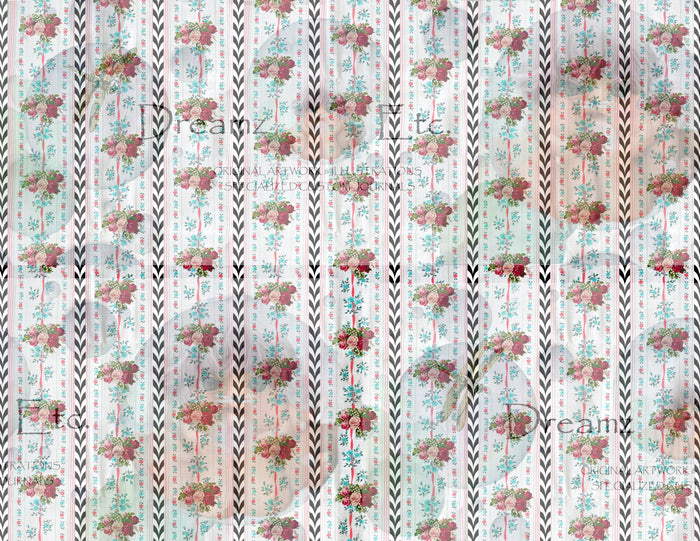 Tea Time Collage - Digital Journal Kit - Designer Background Papers