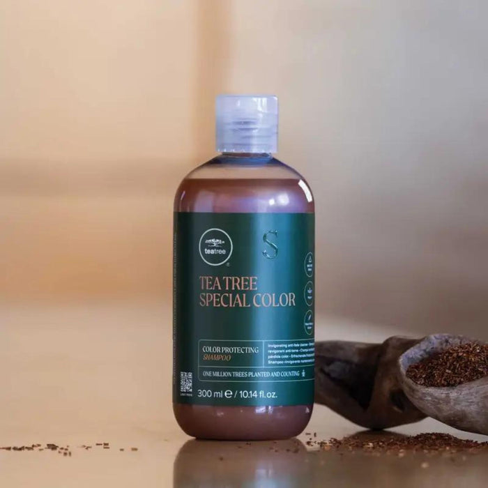Salon Blissful -Paul Mitchell- Tea Tree Special Color Shampoo bottle close up