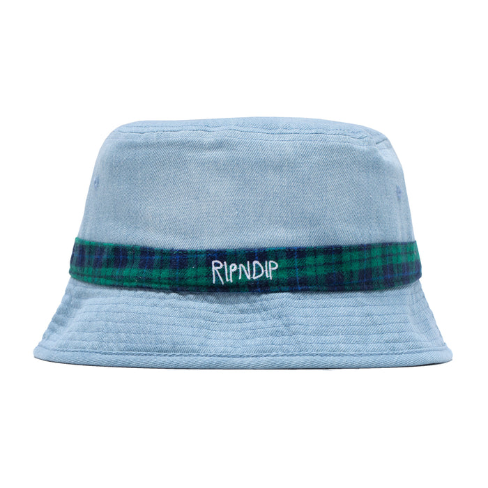 RIPNDIP The Echo Denim Bucket Hat (Navy)