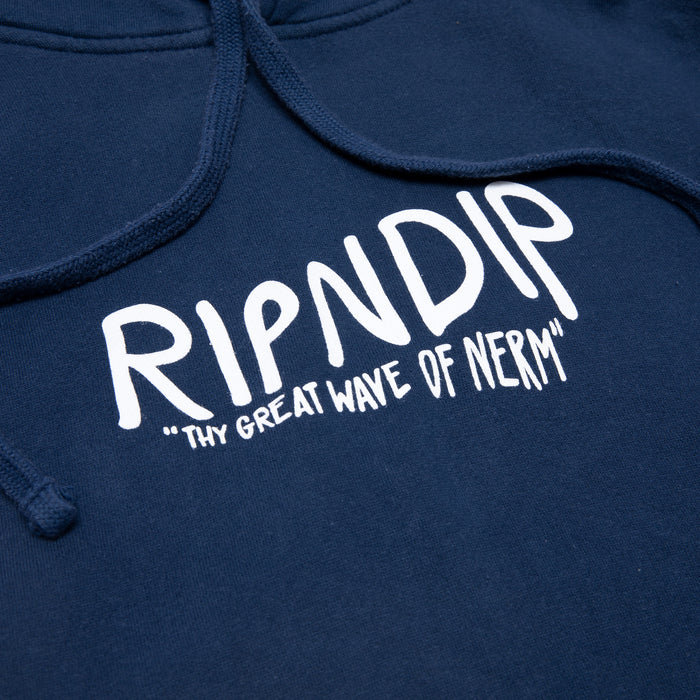 RIPNDIP The Great Wave Of Nerm Hoodie (Blue Dye)