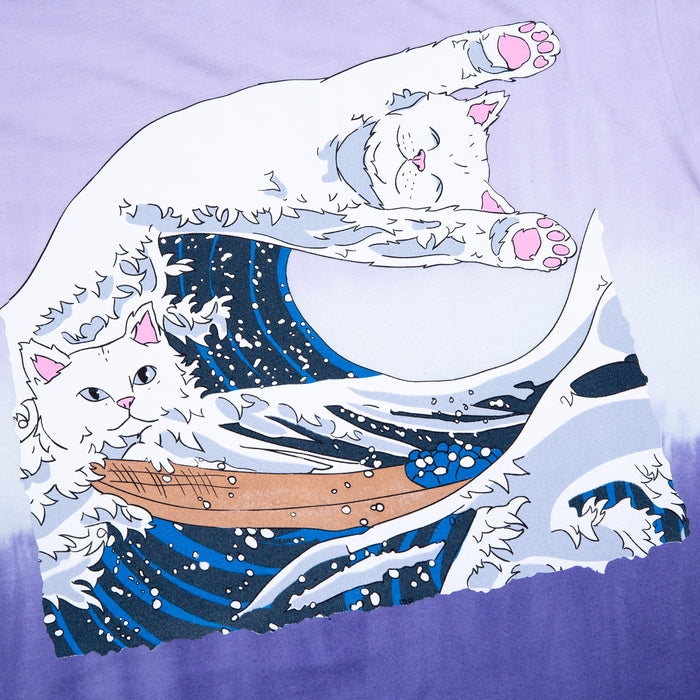 RIPNDIP The Great Wave Of Nerm Tee (Purple Dye)