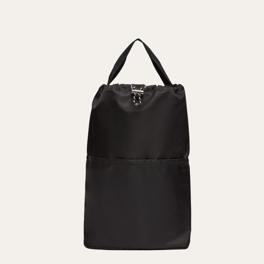 THE RIPPLE DUO POCKET —SHOE BAG VERTICAL CARRYING CASE / STINGRAY BLACK