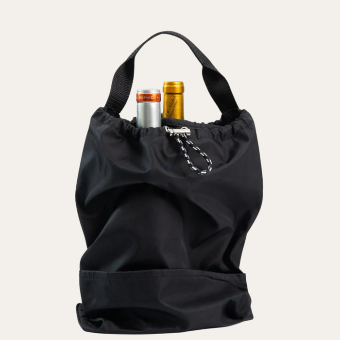 THE RIPPLE DUO POCKET —SHOE BAG VERTICAL CARRYING CASE / STINGRAY BLACK
